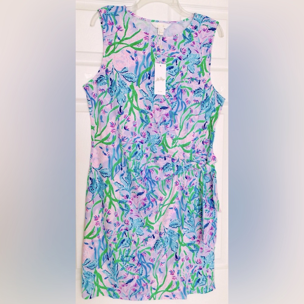Lilly Pulitzer Bryson Dress Multi Seacret Escape New In Package - Picture 2 of 12